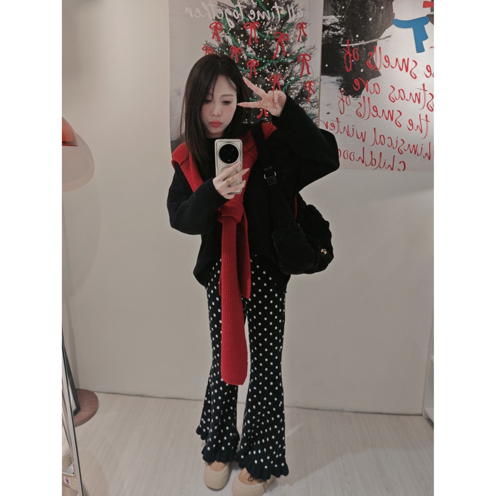 左左家#9001 波點喇叭花褲-細節圖4