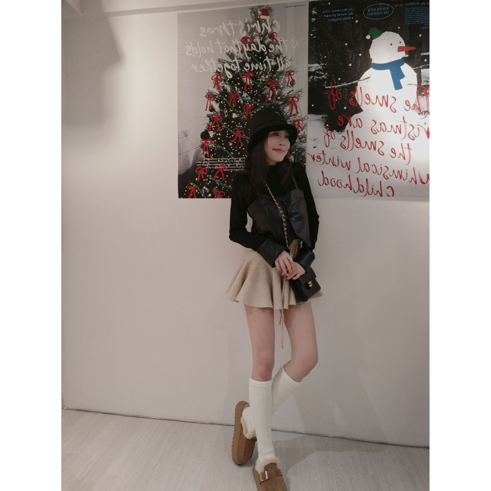 左左家#3302-1 包心紗小傘裙(杏)-細節圖2