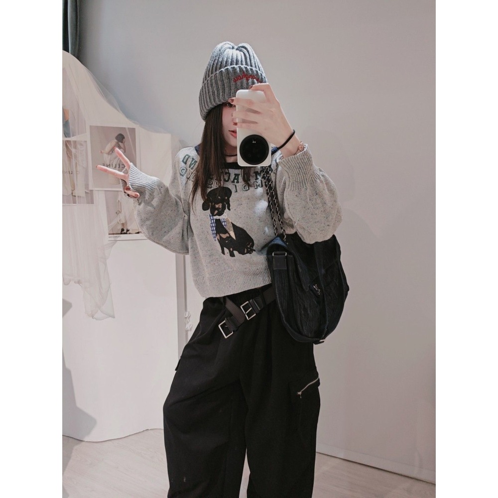 左左家#8018 彩色毛線狗狗毛衣-細節圖4