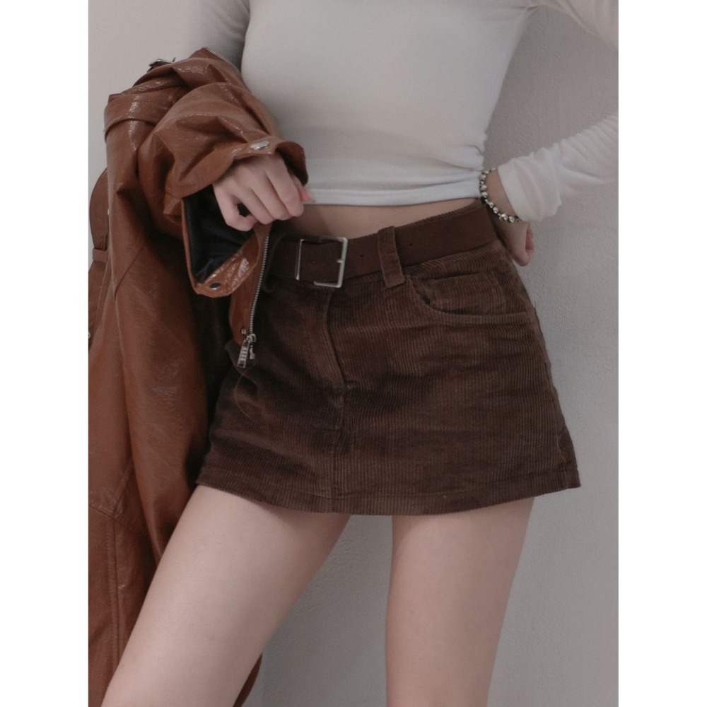 左左家#1307 燈芯絨裙褲-細節圖5