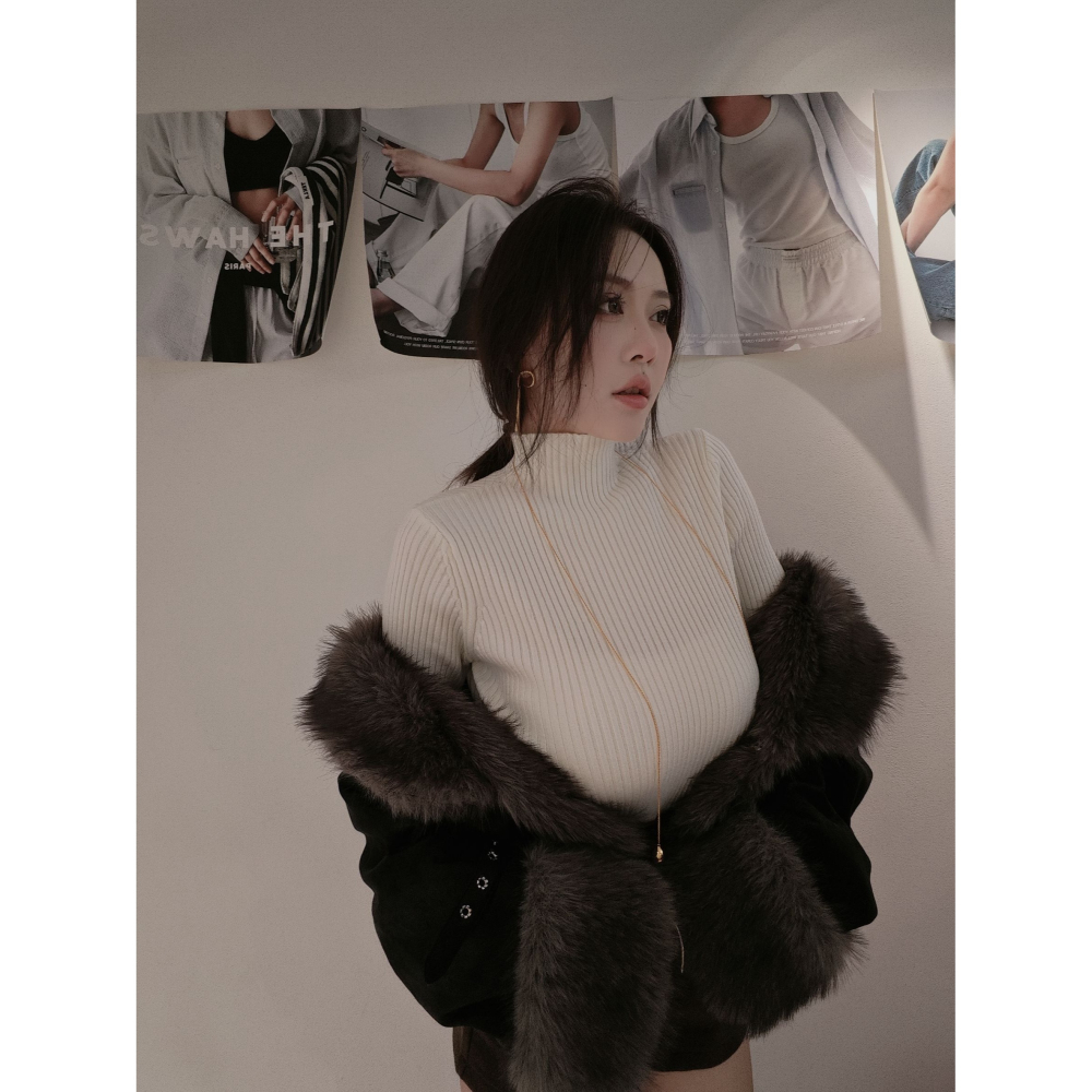 左左家#892 加厚坑條毛衣-細節圖3