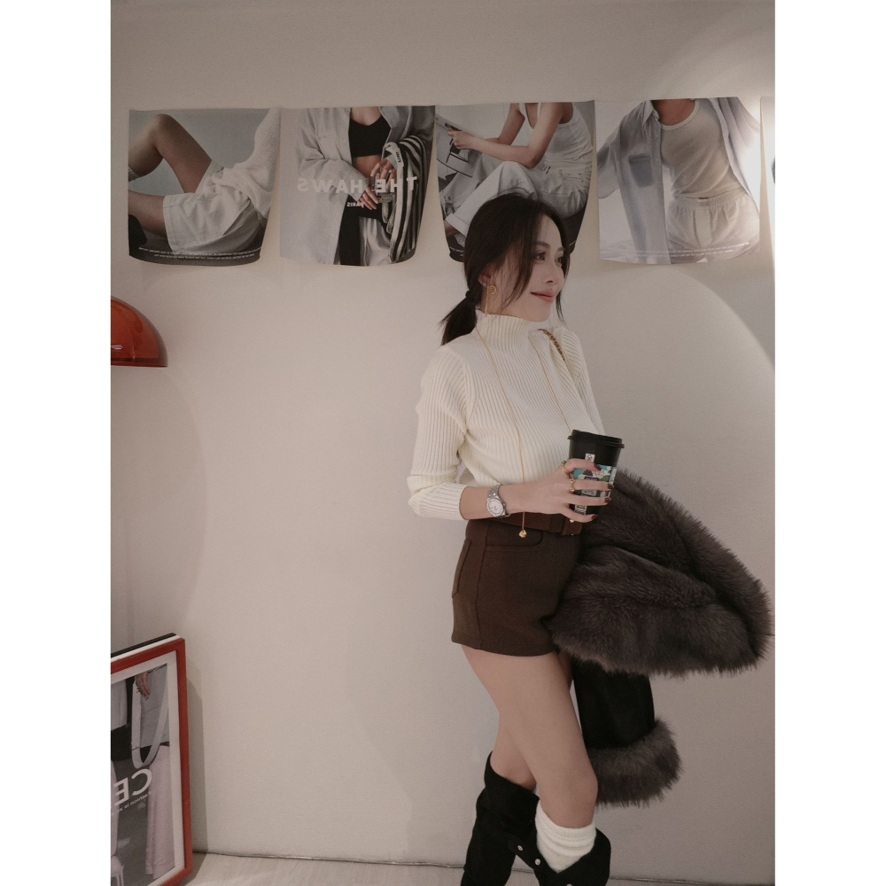 左左家#892 加厚坑條毛衣-細節圖4