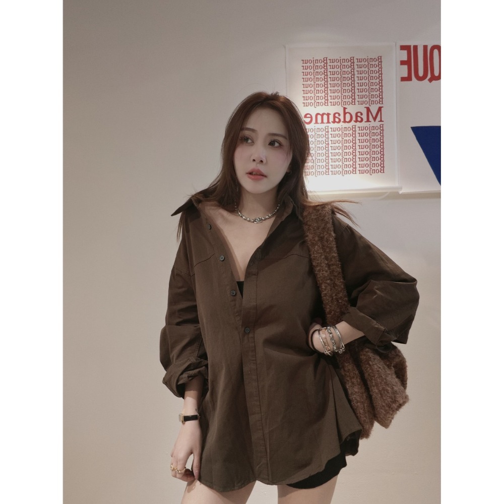 左左家#2892 厚磅高質襯衫外套-規格圖6