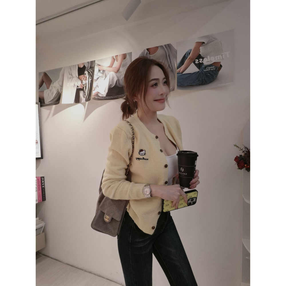 左左家#228 小貓頭包心紗外套 超可愛的-細節圖2