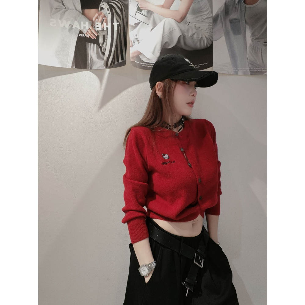 左左家#228 小貓頭包心紗外套 超可愛的-細節圖3