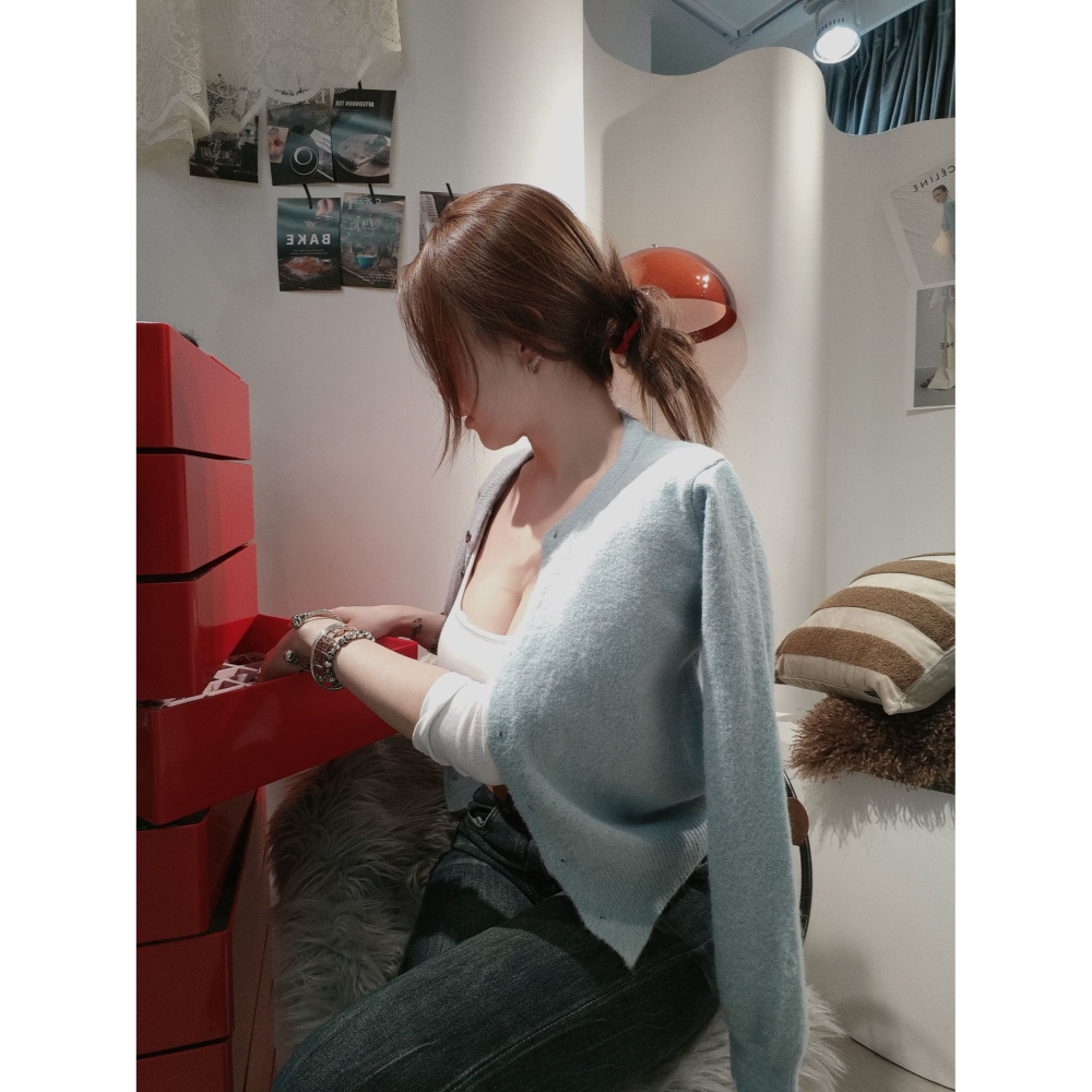 左左家#228 小貓頭包心紗外套 超可愛的-細節圖6