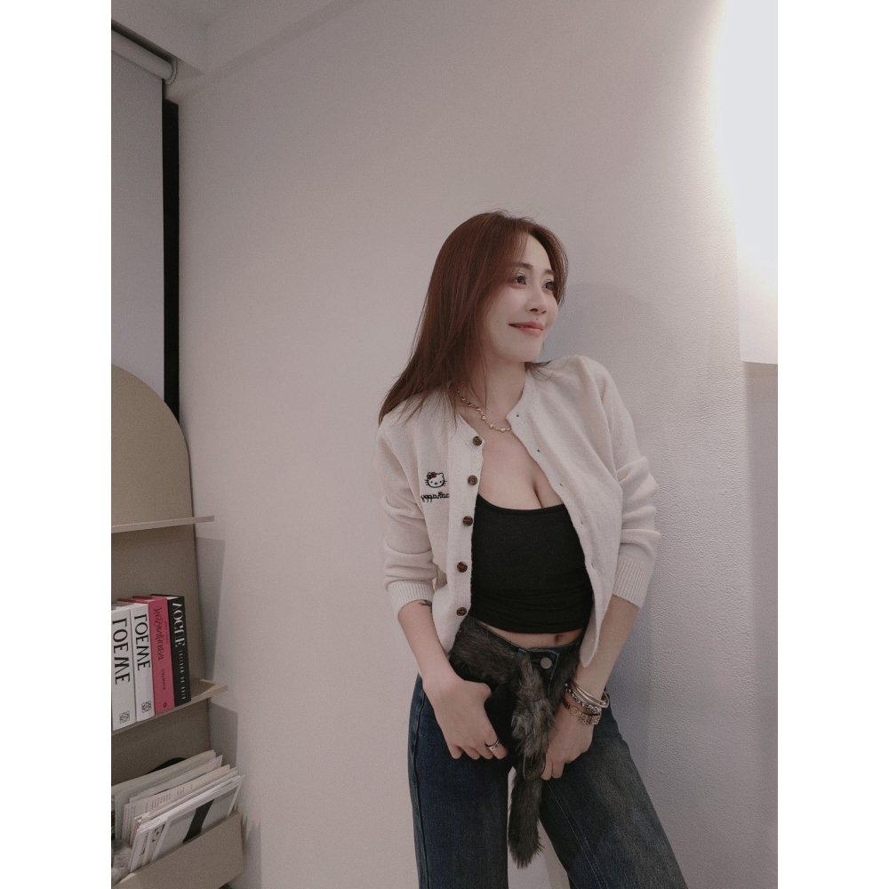 左左家#228 小貓頭包心紗外套 超可愛的-細節圖8