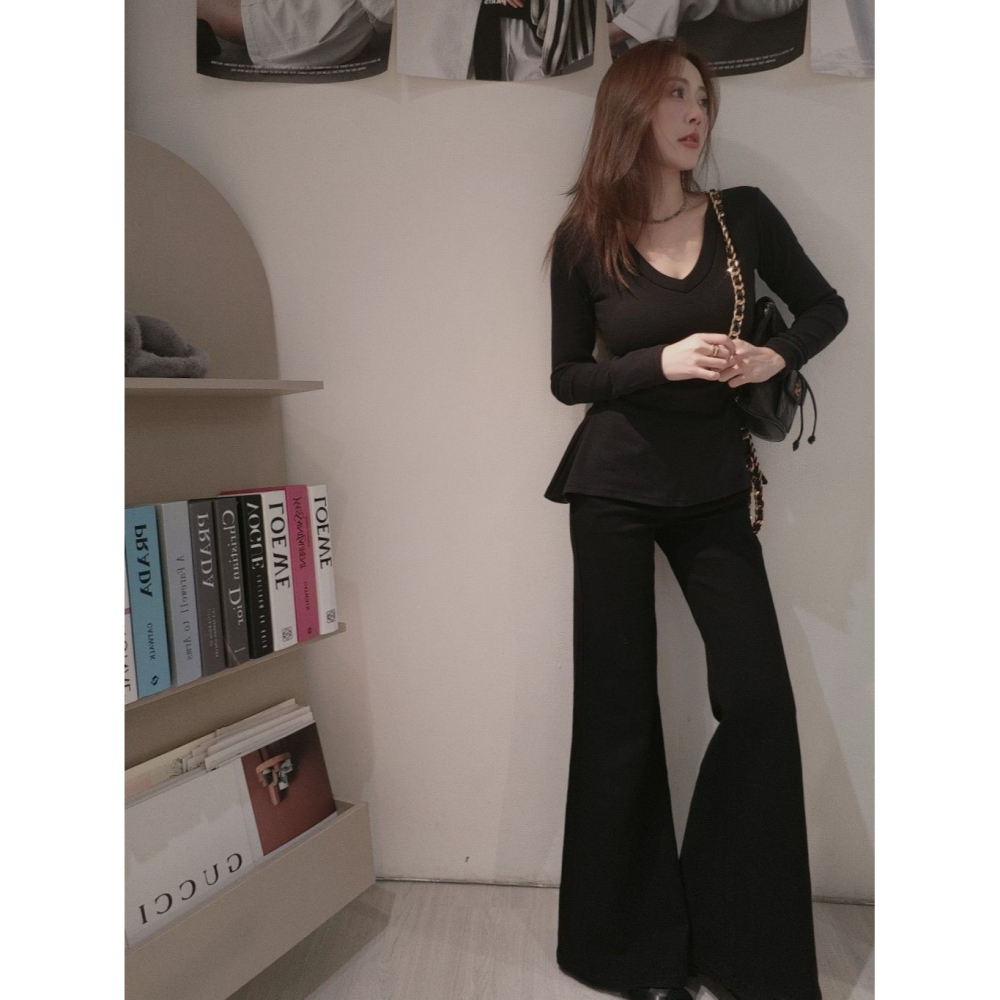 左左家#5983 獨家原創視覺修身豐胸上衣-細節圖4