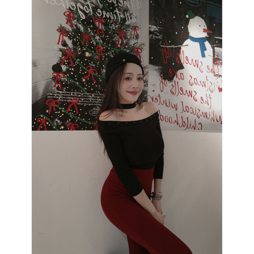 左左家#8225 扣造型兩邊穿(黑)-細節圖2