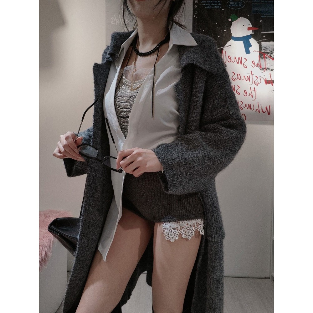 左左家#310 帶領長版罩衫外套-細節圖2