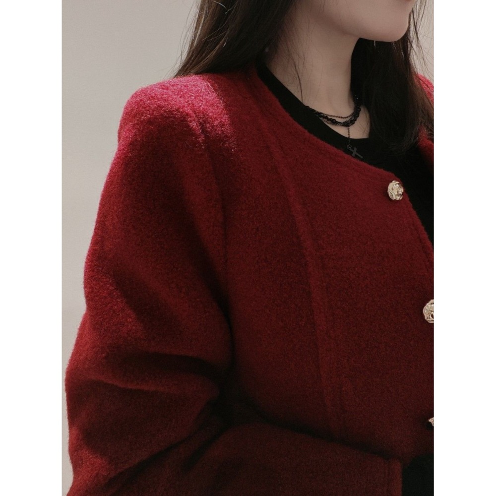 左左家#9916 兔絨香風外套-細節圖3