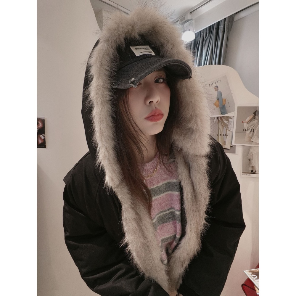 左左家#25650 保暖輕盈羽絨棉防風外*機車族閉眼入坑*(黑)-細節圖2