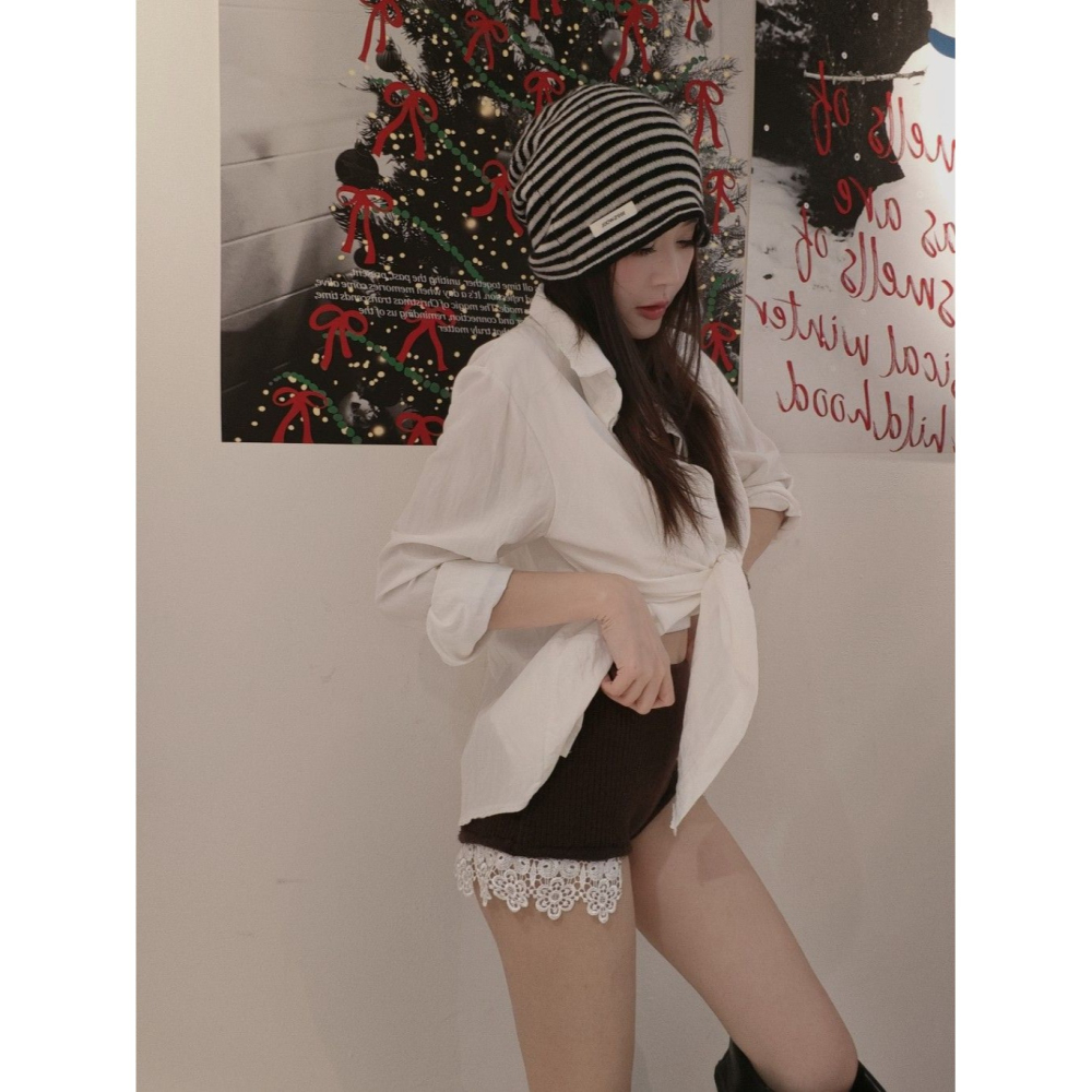 左左家#1112 辣寶寶提花毛線褲-細節圖2