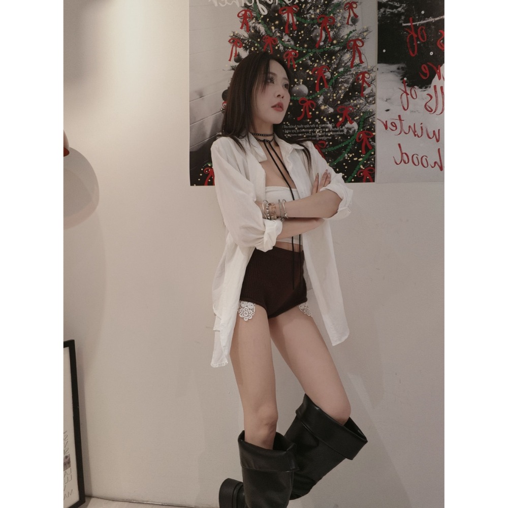 左左家#1112 辣寶寶提花毛線褲-規格圖7