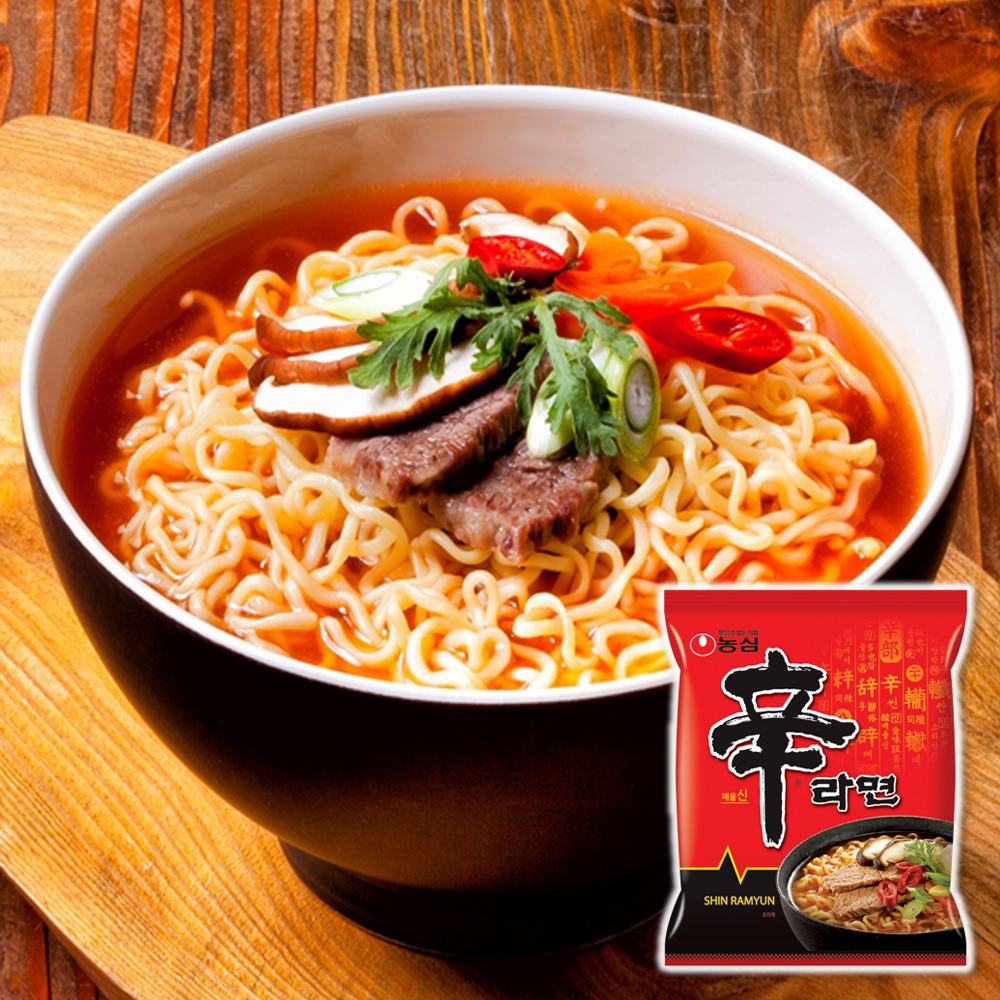 《 Chara 微百貨 》 韓國 農心 辛拉麵 內銷版 袋裝5入-細節圖2