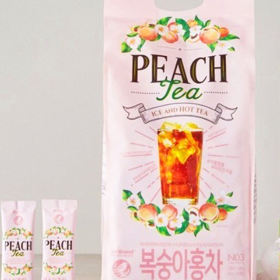 《 Chara 微百貨 》 韓國 NO BRAND 水果茶 沖泡飲 巨大包 家庭號 檸檬紅茶 水蜜桃紅茶-細節圖2