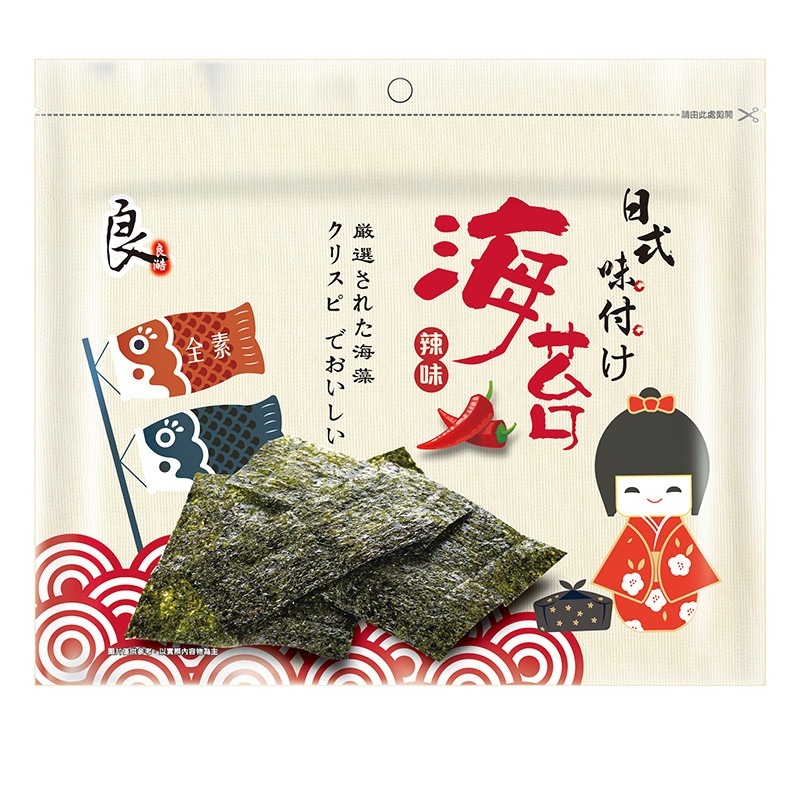 《 Chara 微百貨 》 良澔 海苔 日式 韓式 朝鮮 海苔 味付 原味 辣味 芥末 團購 批發 酥爆 片烤 椒鹽-細節圖5