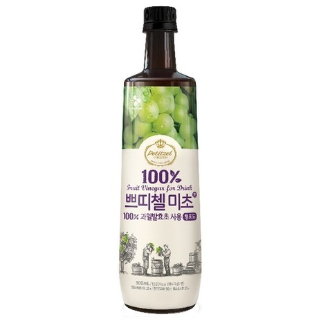 《 Chara 微百貨 》 韓國 CJ 果醋 青葡萄 草莓 金桔 青蘋果 水蜜桃 900ml 團購 批發-細節圖2