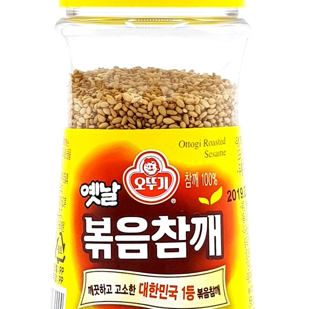 《 Chara 微百貨 》 韓國 不倒翁 OTTOGI 奧多吉 芝麻罐 韓式 料理 必備100g 芝麻粒 粒 芝麻粒-細節圖2