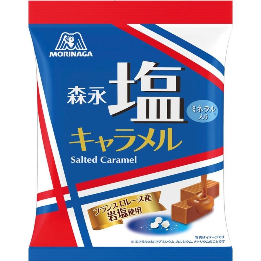 《 Chara 微百貨 》 日本 森永 鹽味 牛奶糖 83g 團購 批發 岩鹽-細節圖2
