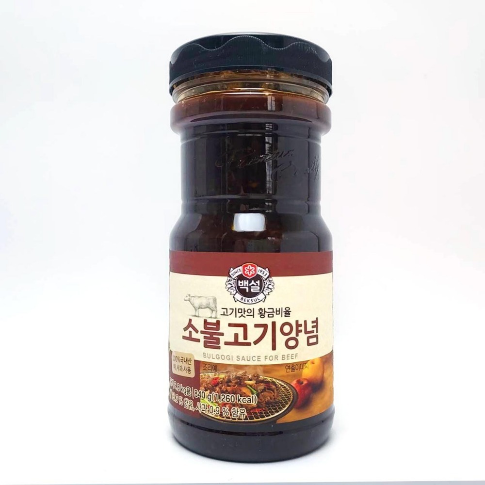 《 Chara 微百貨 》韓國 CJ 水梨 蘋果製成 烤肉醬 醃肉醬 840g 原味 辣味 BBQ 醃烤肉醬-細節圖3
