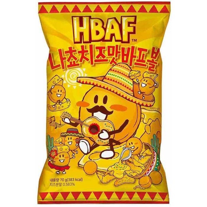 《 Chara 微百貨 》 韓國 HBAF 餅乾球 起司球 玉米濃湯 球型 餅乾 球形 70g-細節圖2