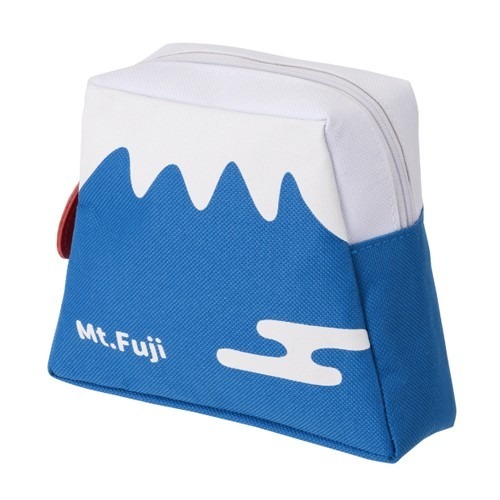 《 Chara 微百貨 》日本 富士山 象徵好運 拉鍊 小包 隨身包 收納包 團購 批發-細節圖2
