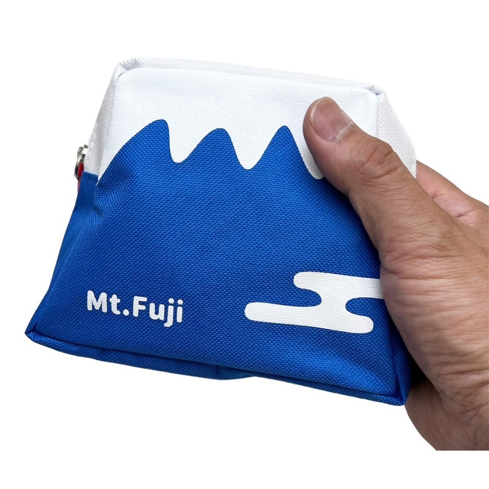 《 Chara 微百貨 》日本 富士山 象徵好運 拉鍊 小包 隨身包 收納包 團購 批發-細節圖3