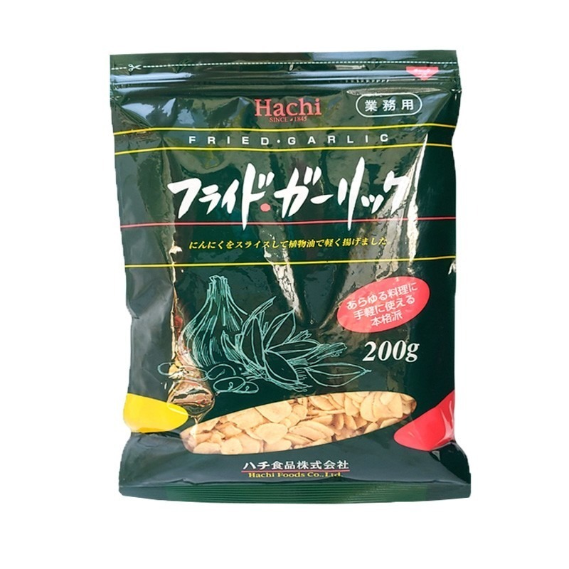 《 Chara 微百貨 》日本 Hachi 王品 御用 炸蒜片 業務用 蒜片 即食 料理 酥脆 零食 200G-細節圖2