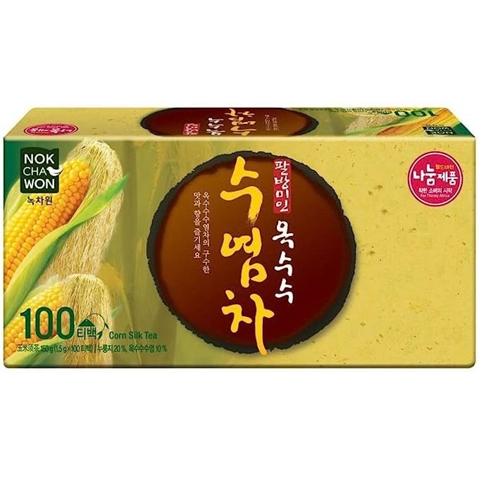 《 Chara 微百貨 》附發票 韓國 綠茶園 獨有 玉米鬚茶 茶包 50入100入 玉米鬚 茶 健康 順口-細節圖2