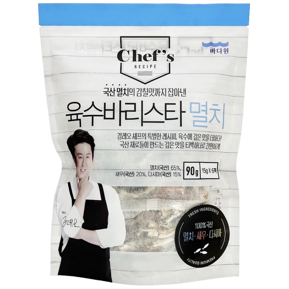 《 Chara 微百貨 》 韓國 海一 海鮮 高湯包 鯷魚 螃蟹 昆布 15g X 6包 團購 批發-細節圖4