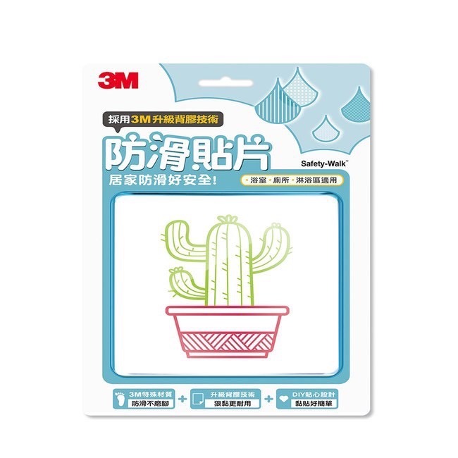 《 Chara 微百貨 》 3M 防滑貼片 六片裝 多款 圖案 廁所 浴室 樓梯 安全 止滑貼片 可愛登場-細節圖2