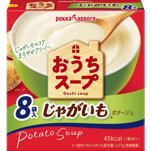 《 Chara 微百貨 》 日本 POKKA 沖泡濃湯 8入 玉米 濃湯 馬鈴薯 蛤蠣 團購 批發-細節圖3