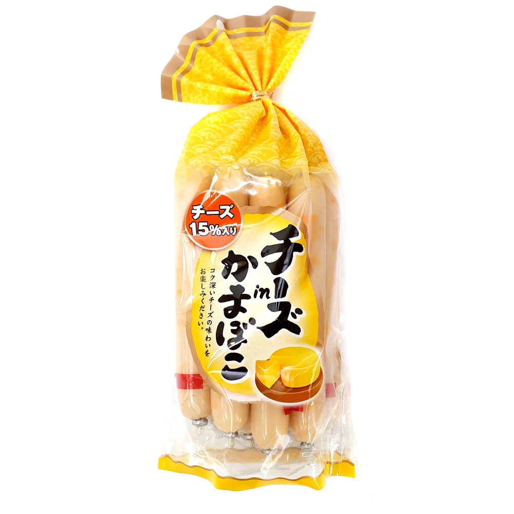 《 Chara 微百貨 》 日本 函館 起司 魚板條 魚腸 原味 辣味 起司棒 魚板 8入裝 團購 批發-細節圖3