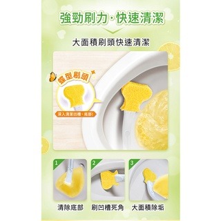 《 Chara 微百貨 》 3M 百利 替換式 馬桶刷 1柄2 刷頭 補充包 5刷頭 薰衣草 香檸 超強淨 香氛-細節圖2