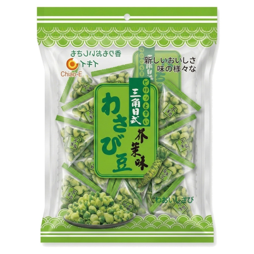 《 Chara 微百貨 》 巧益 三角包 日式 芥末豆170g-細節圖2
