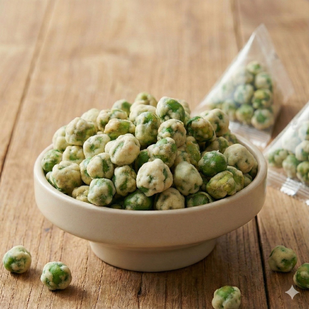 《 Chara 微百貨 》 巧益 三角包 日式 芥末豆170g-細節圖3