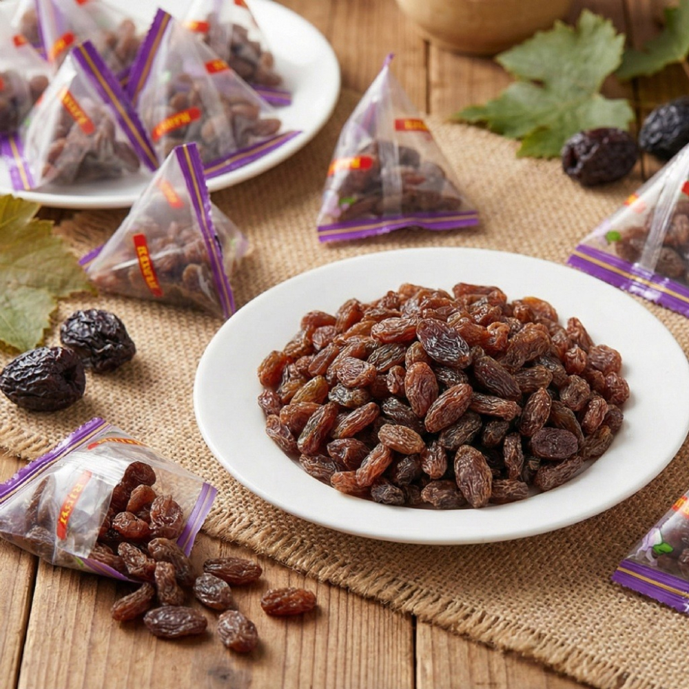 《 Chara 微百貨 》 巧益 三角包 梅子 葡萄乾 240g-細節圖3