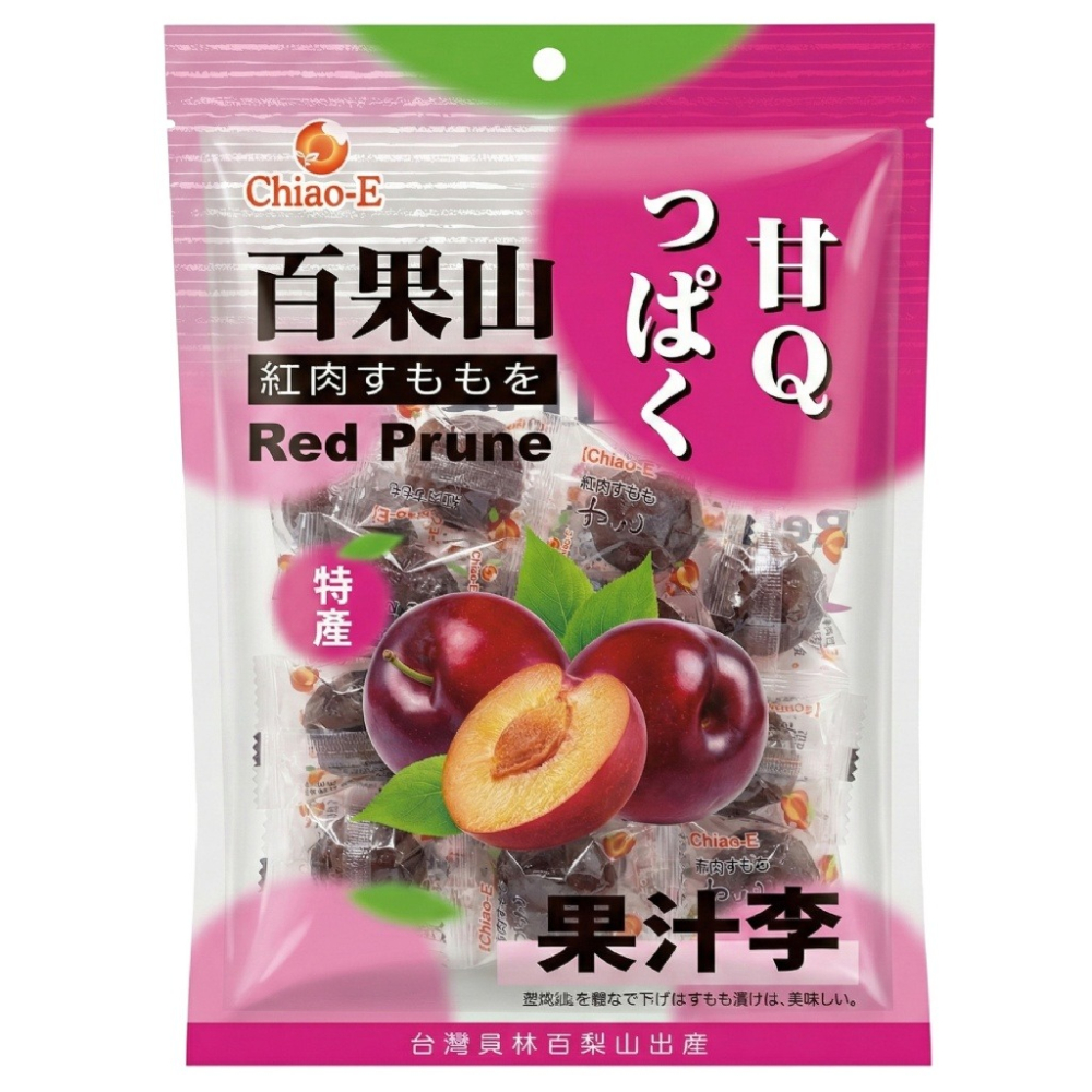 《 Chara 微百貨 》 巧益 百果山 風味梅果 三角包 180g 原味Q梅 / 甘脆梅 / 果子李-細節圖2