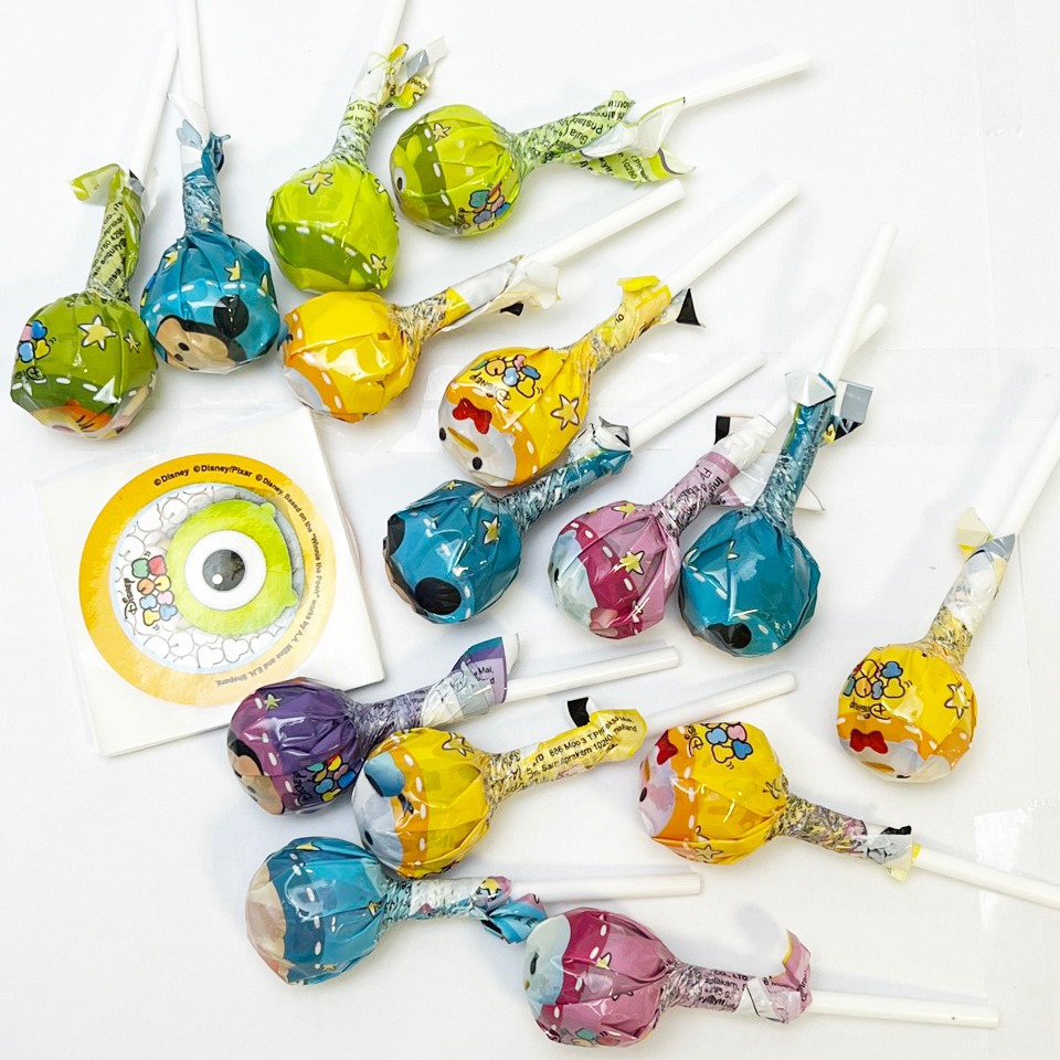 《 Chara 微百貨 》 迪士尼 TSUM TSUM大棒棒糖 8g X 15支入/組 口味隨機-細節圖2