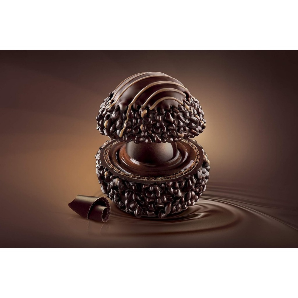 《 Chara 微百貨 》 義大利 德國 FERRERO RONDNOIR 黑巧克力 金莎 朗莎 14顆/盒 布朗尼-細節圖2