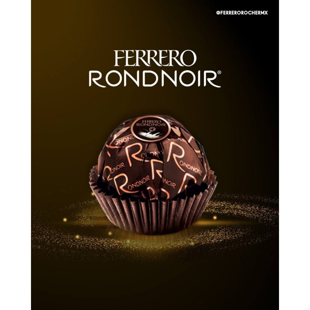 《 Chara 微百貨 》 義大利 德國 FERRERO RONDNOIR 黑巧克力 金莎 朗莎 14顆/盒 布朗尼-細節圖4