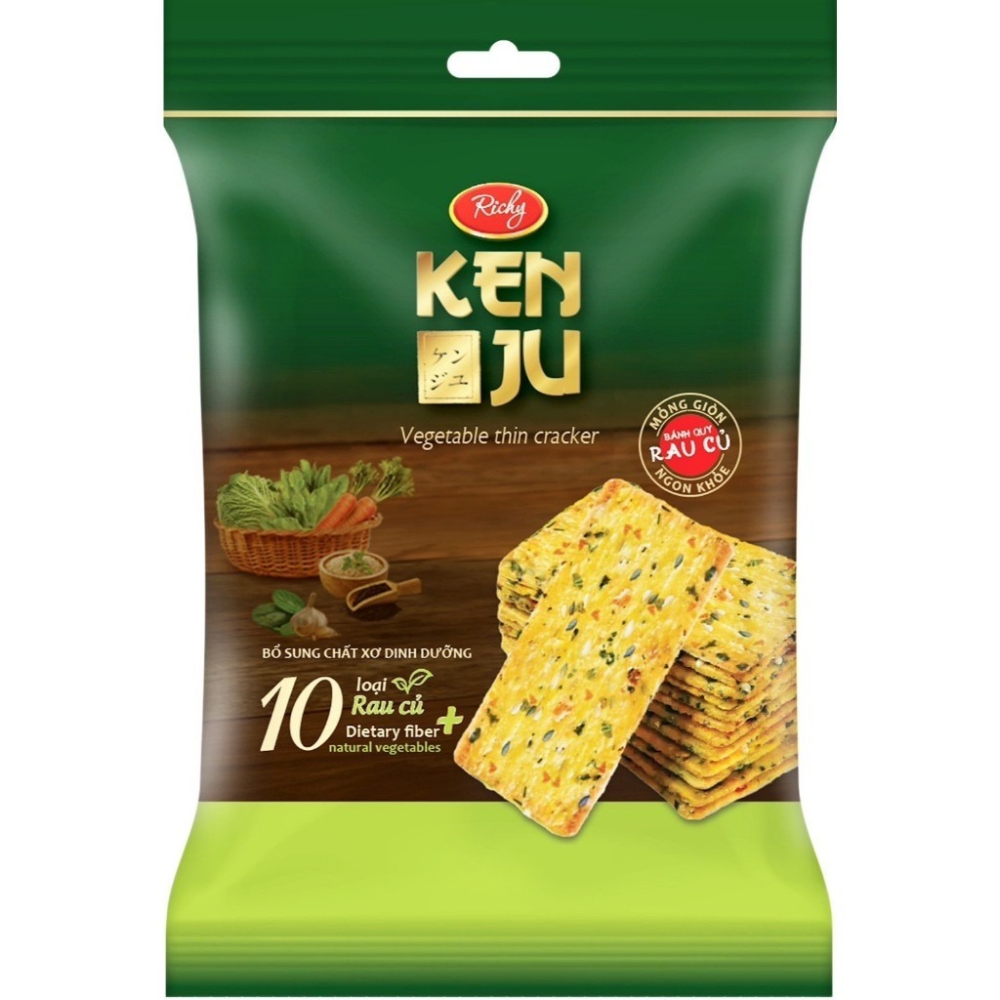 《 Chara 微百貨 》 RICHY 瑞奇 蔬菜餅 約12g 1小包 4片裝-細節圖2