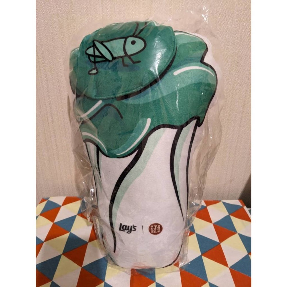 (現貨出清) 樂事×故宮 翠玉白菜追劇毯 抱枕 冷氣毯 兩用毯 (加贈 白菜集線器)-規格圖3