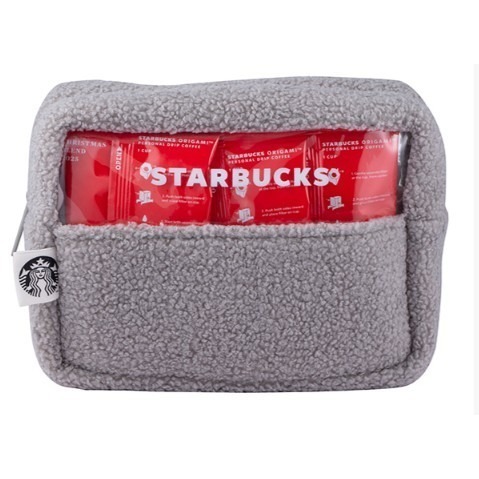 (現貨) 星巴克 STARBUCKS 灰貓透明收納包(不含掛耳咖啡)-細節圖2