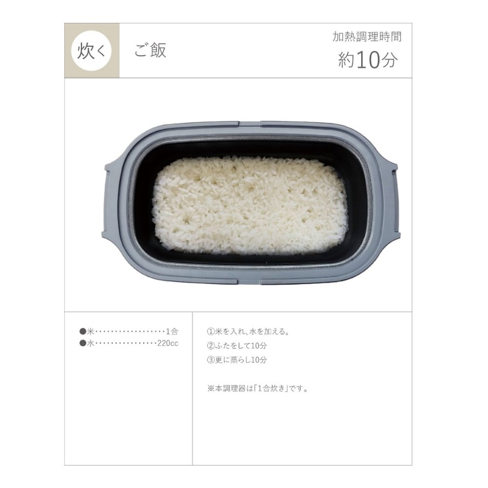 (現貨) 3coins微波盒 一台六用微波調理鍋 微波爐 煎/炒/煮/蒸/煮飯/加熱 微波加熱神器-細節圖4