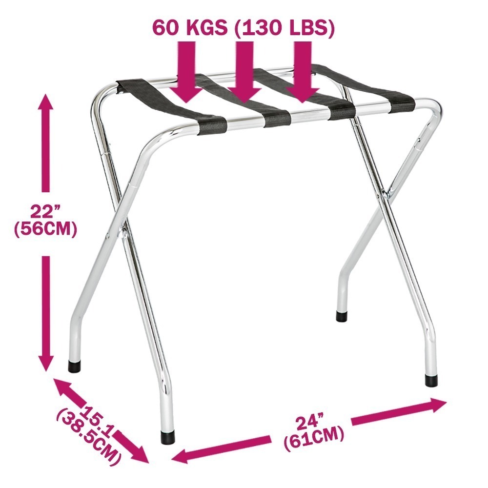 路米家【台灣製造】免工具行李架 飯店行李架 行李架 可折疊 鐵管 收納神器 居家旅宿必備 旅遊 收拾 台灣現貨-細節圖7