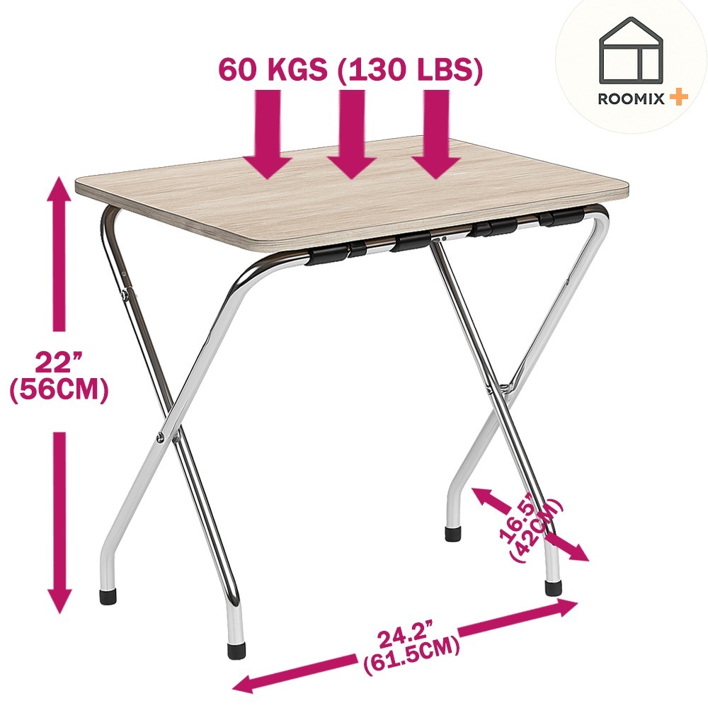 【ROOMIX】機車可載｜工業風 快組 折疊桌 露營桌 邊桌｜耐重60kg 免工具安裝 台灣製造｜便攜戶外桌 租屋桌-細節圖7