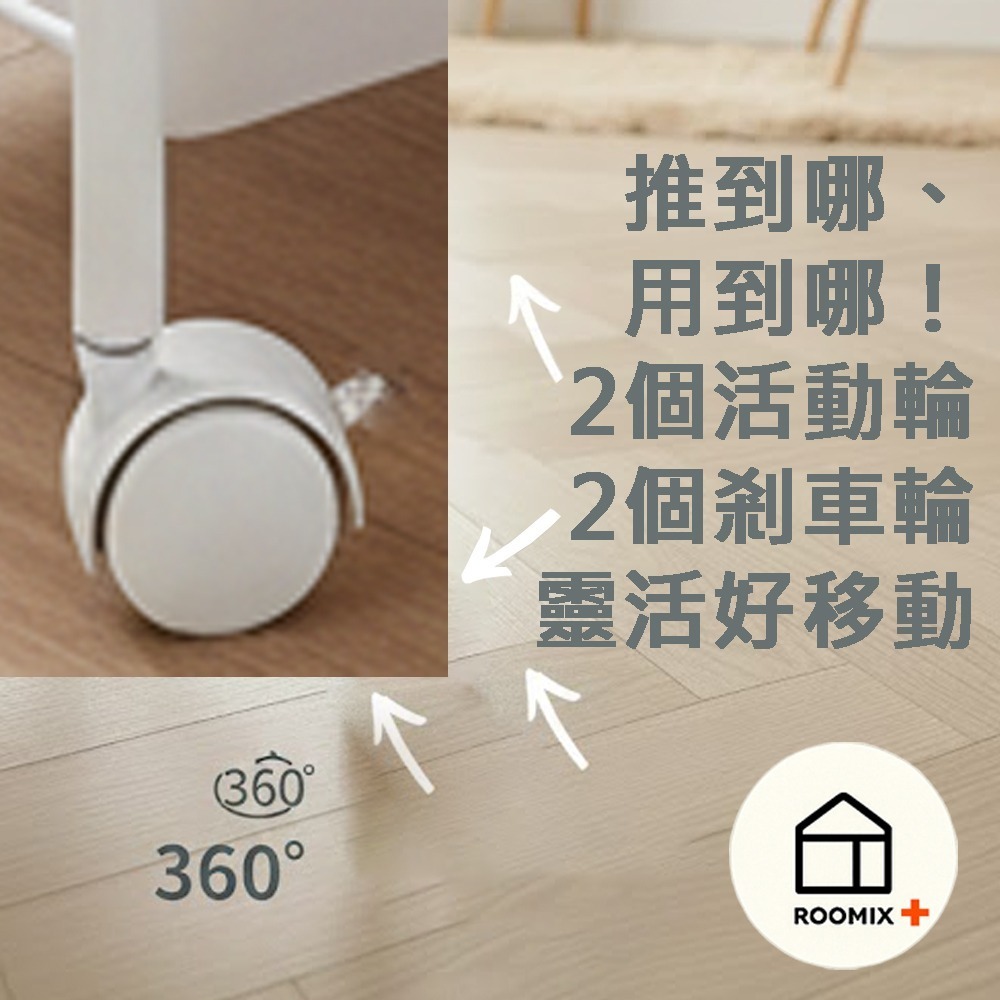 Roomix】6格 斜口收納推車 三層/二排 零食收納 玩具收納盒 廚房置物架 移動式小推車 儲物架 玩具櫃 滑輪收納籃-細節圖5