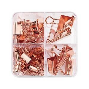 得力Deli 玫瑰金長尾夾 / 19mm / 25mm 長尾夾 燕尾夾 尚未有評價-細節圖4